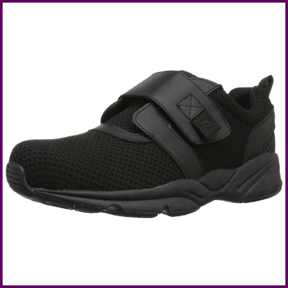 Men's Walking Slip-On Sneakers with Adjustable Strap & Orthotic Support